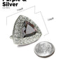 Vittorio Vico Men's Large Triangular Crystal Diamond Set Cufflinks: CL72XX Series