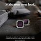 Vittorio Vico Large Big Square Crystal Colorstone Cufflinks: CL 70XX Series