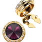 Vittorio Vico  Men's Crystal Colorstone Button Cover