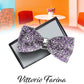 Vittorio Farina Men's Rhinestone Bow Tie in Gift Box