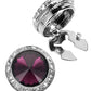 Vittorio Vico  Men's Crystal Colorstone Button Cover