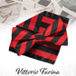 Vittorio Farina Men's Striped Satin Bow Tie & Pocket Square in Gift Box