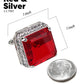 Vittorio Vico Large Big Square Crystal Colorstone Cufflinks: CL 70XX Series