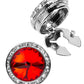 Vittorio Vico  Men's Crystal Colorstone Button Cover