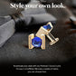 Vittorio Vico Princess Cut Crystal Colorstone Cufflinks: CL14XX Series