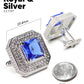 Vittorio Vico Men's Large Square Colorstone Crystal Diamond Set Cufflinks: CL71XX Series