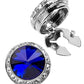 Vittorio Vico  Men's Crystal Colorstone Button Cover