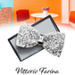 Vittorio Farina Men's Rhinestone Bow Tie in Gift Box