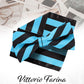 Vittorio Farina Men's Striped Satin Bow Tie & Pocket Square in Gift Box