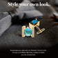 Vittorio Vico Princess Cut Crystal Colorstone Cufflinks: CL14XX Series