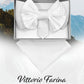 Vittorio Farina Men's XL Solid Satin Bow Tie & Pocket Square in Gift Box