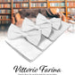 Vittorio Farina Classic Bow Tie & Pocket Square Multipacks - BH - SOLID - 3_WHITE - Classy Cufflinks