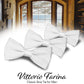 Vittorio Farina Classic Bow Tie Multipacks - B - SOLID - 3_WHITE - Classy Cufflinks