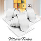 Vittorio Farina Solid Satin Necktie & Pocket Square Multipacks - NH - SOLID - 3_WHITE - Classy Cufflinks