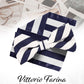 Vittorio Farina Men's Striped Satin Bow Tie & Pocket Square in Gift Box