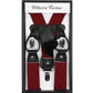 Vittorio Farina Men's Convertible Suspender in Gift Box: 70% Polyester & 30% Elastomer