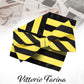 Vittorio Farina Men's Striped Satin Bow Tie & Pocket Square in Gift Box