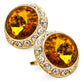 Vittorio Vico Large Bling Colorstone Cufflinks: CL15XX Series