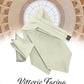 Vittorio Farina Solid Satin Ascot & Pocket Square - ASCOTS-SOLID_BEIGE - Classy Cufflinks