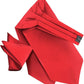 Vittorio Farina Solid Satin Ascot & Pocket Square - ASCOTS-SOLID_RED - Classy Cufflinks