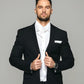 Vittorio Farina Solid Satin Ascot & Pocket Square - ASCOTS-SOLID_WHITE - Classy Cufflinks