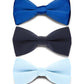 Vittorio Farina Classic Bow Tie Multipacks - B - SOLID - 3_BLUE - Classy Cufflinks