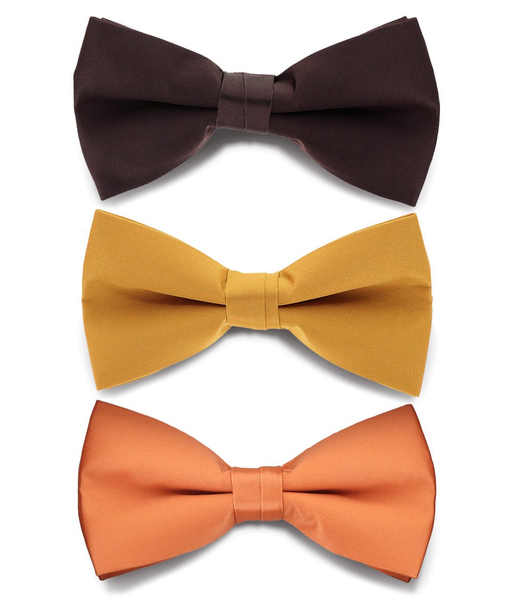 Vittorio Farina Classic Bow Tie Multipacks - B - SOLID - 3_FALL1 - Classy Cufflinks