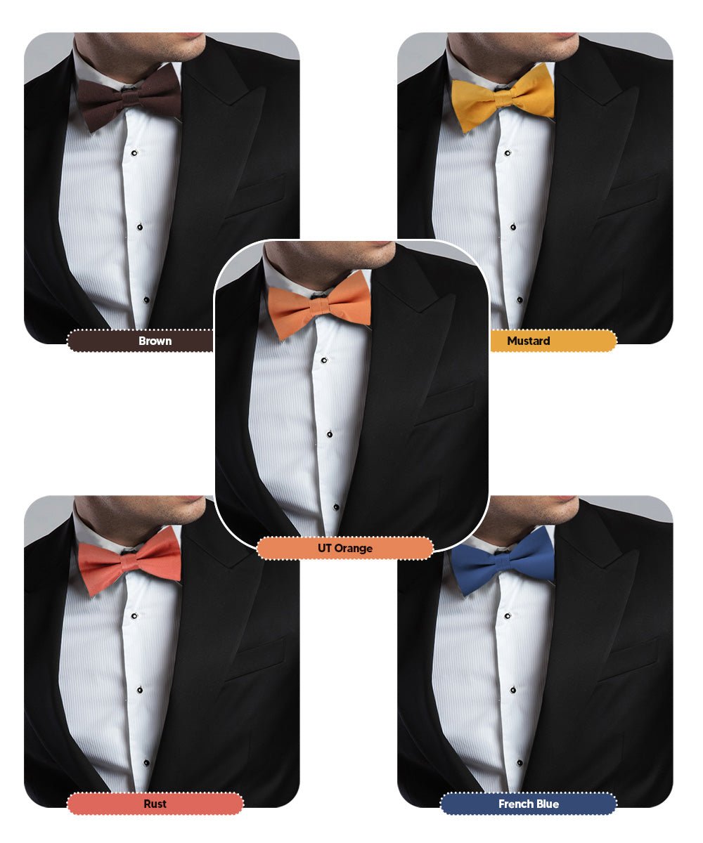 Vittorio Farina Classic Bow Tie Multipacks - B - SOLID - 5_FALL1 - Classy Cufflinks