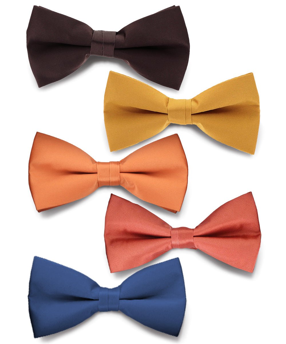 Vittorio Farina Classic Bow Tie Multipacks - B - SOLID - 5_FALL1 - Classy Cufflinks