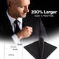 Vittorio Farina Men's Silky Satin Square Pocket Square