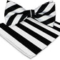 Vittorio Farina Striped Bow Tie & Pocket Square - bh-1545 - Classy Cufflinks