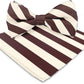 Vittorio Farina Striped Bow Tie & Pocket Square - bh-1578 - Classy Cufflinks