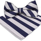 Vittorio Farina Striped Bow Tie & Pocket Square - bh-1581 - Classy Cufflinks