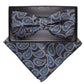 Vittorio Farina Paisley Designer Bow Tie & Pocket Square - BH-21036 - Classy Cufflinks