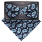 Vittorio Farina Paisley Designer Bow Tie & Pocket Square - BH-21039 - Classy Cufflinks