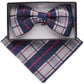 Vittorio Farina Geometric Designer Bow Tie & Pocket Square - BH-21090 - Classy Cufflinks