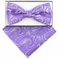 Vittorio Farina Paisley Designer Bow Tie & Pocket Square - BH-5020 - Classy Cufflinks