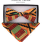 Vittorio Farina Kente Bow Tie & Pocket Square - BH - K_Kente #2 - Classy Cufflinks