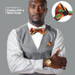 Vittorio Farina Kente Bow Tie & Pocket Square - BH - K_Kente #2 - Classy Cufflinks