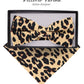 Vittorio Farina Kente Bow Tie & Pocket Square - BH - K_Leopard - Classy Cufflinks