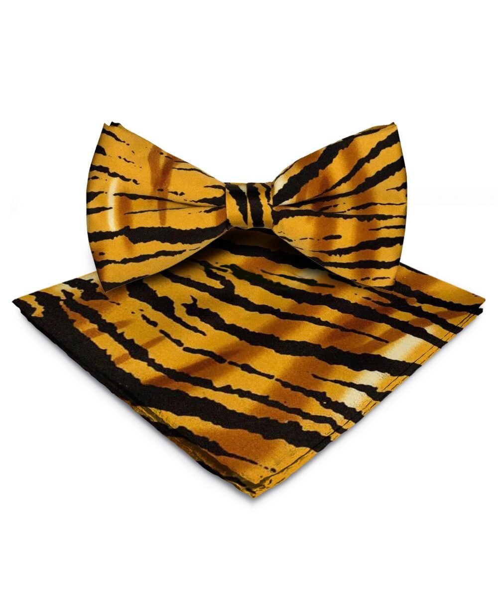 Vittorio Farina Kente Bow Tie & Pocket Square - BH - K_Tiger - Classy Cufflinks