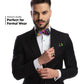 Vittorio Farina Mardi Gras Printed Bow Tie and Pocket Square - BH - MG_Mardi #1 - Classy Cufflinks