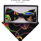 Vittorio Farina Mardi Gras Printed Bow Tie and Pocket Square - BH - MG_Mardi #5 - Classy Cufflinks