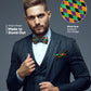 Vittorio Farina Mardi Gras Printed Bow Tie and Pocket Square - BH - MG_Mardi #6 - Classy Cufflinks