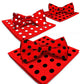 Vittorio Farina Polka Dot Bow Tie & Pocket Square Multipacks - BH - PD - 3_RED - Classy Cufflinks