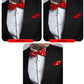 Vittorio Farina Polka Dot Bow Tie & Pocket Square Multipacks - BH - PD - 3_RED - Classy Cufflinks