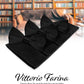 Vittorio Farina Classic Bow Tie & Pocket Square Multipacks - BH - SOLID - 3_BLACK - Classy Cufflinks