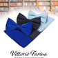 Vittorio Farina Classic Bow Tie & Pocket Square Multipacks - BH - SOLID - 3_BLUE - Classy Cufflinks