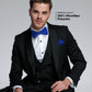 Vittorio Farina Classic Bow Tie & Pocket Square Multipacks - BH - SOLID - 3_BLUE - Classy Cufflinks