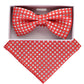 Vittorio Farina Metallic Designer Bow Tie & Pocket Square - bhm - 003 - Classy Cufflinks